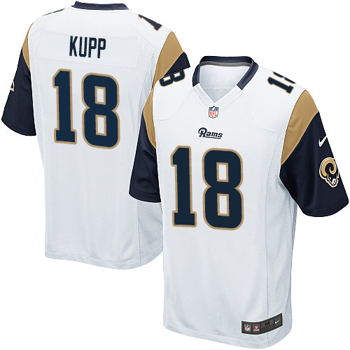 Nike Rams #18 Cooper Kupp White Youth Stitched NFL Elite Jersey